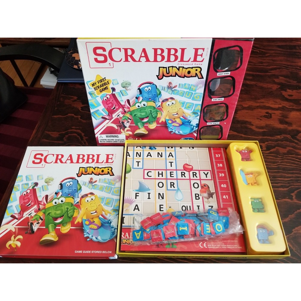 Hasbro Scrabble Junior Kids Board Game Complete Educational Family Game